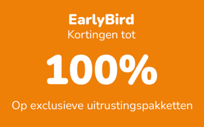 Early Bird Kortingen tot 100%!