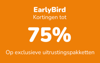 Early Bird Kortingen tot 75% in juli en augustus!