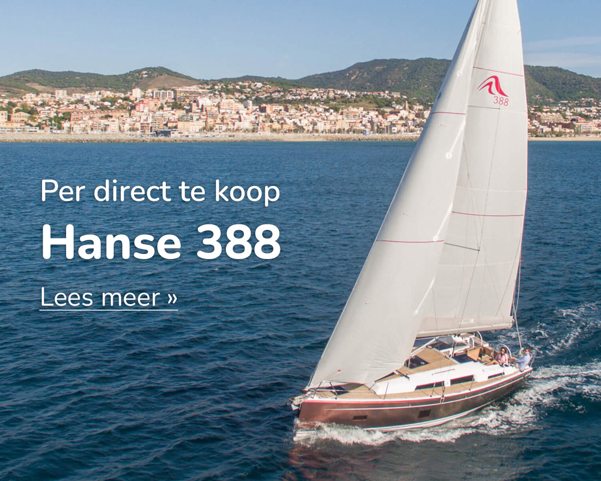 Top view van een Hanse 410 